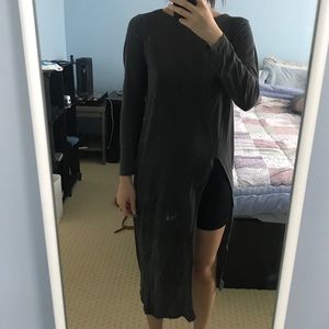 Zara side slit dress/shirt